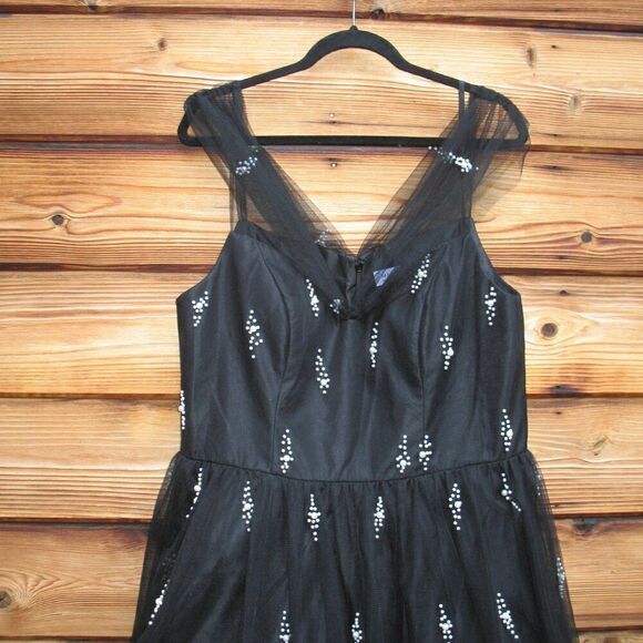 Mac Duggal 26498 Womens OFF THE SHOULDER EMBELLISHED TULLE COCKTAIL DRESS - Picture 9 of 15